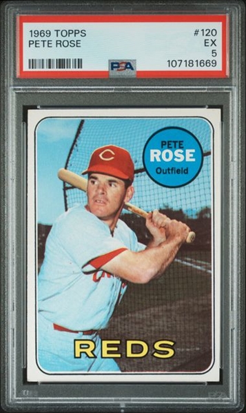 1969 Topps Pete Rose #120 PSA 5